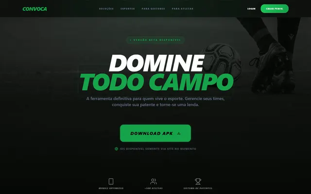Captura real de Convoca en convoca.vercel.app