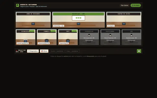 Captura real de Agencia Autónoma en expertagency.vercel.app