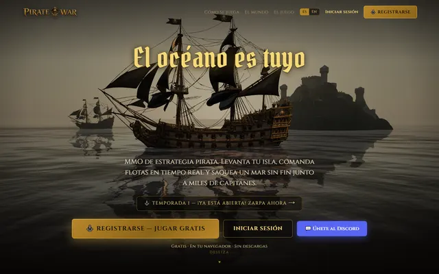 Captura real de PirateWar en piratewar.vercel.app